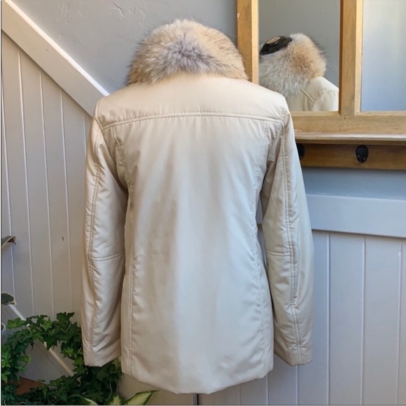 Ralph Lauren Black Label Fur Collar Puff Jacket in Tan - Picture 2 of 14